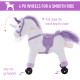 Kids Rocking Horse Plush Ride on Walking Unicorn Horse w/Realistic Sound  Ride On Rocker with Handlebar for Age 3+ Purple