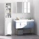 Tall Bathroom Cabinet Storage Cupboard Floor Standing Home Bathroom Furniture w/ 6 Shelves 165H x 34W x 20D cm White