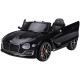 Bentley GT Licensed 12V Kids Electric Ride On Car with Remote Control Two Motors LED Light Music for 3-5 Years Black