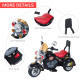 Kids Ride On Toy Car Motorbike Electric Scooter 6V Battery Operated Toy Trike-Black