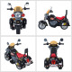 Kids Ride On Toy Car Motorbike Electric Scooter 6V Battery Operated Toy Trike-Black