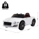 Bentley Kiddie Cruiser: 12V Ride-On with LED Illumination, MP3 Player, Youthful Thrill on Wheels, White | Aosom UK