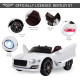 Bentley Kiddie Cruiser: 12V Ride-On with LED Illumination, MP3 Player, Youthful Thrill on Wheels, White | Aosom UK