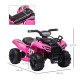 6V Kids Electric Ride on Car Toddlers Quad Bike All Terrain Vehicle Toy With Music for 18-36 months Pink