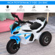 Kids Ride-On Police Bike 3-Wheel Vehicle w/ Music Lights Safe Seat Handlebars Toddler NO POWER Child Learning Fun Development 18