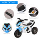 Kids Ride-On Police Bike 3-Wheel Vehicle w/ Music Lights Safe Seat Handlebars Toddler NO POWER Child Learning Fun Development 18