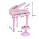 37 Keys Kids Mini Electronic Keyboard Children Grand Piano with Stool Microphone Light Musical Instrument Educational Game Toy S