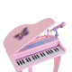 37 Keys Kids Mini Electronic Keyboard Children Grand Piano with Stool Microphone Light Musical Instrument Educational Game Toy S