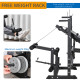 Multi-Exercise Full-Body Weight Rack with Bench Press, Leg Extension, Chest Fly Resistance Band &amp; Preacher Curl