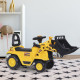 NO POWER 3 in 1 Ride On Toy Bulldozer Toddler Digger Excavator Scooter Storage Cart Toilet Pretend Play Construction Truck