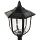 Outsunny Outdoor Garden Solar Post Lamp Sensor Light  LED Lantern Bollard Pathway Torch Light 1.77m Tall