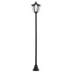 Outsunny Outdoor Garden Solar Post Lamp Sensor Light  LED Lantern Bollard Pathway Torch Light 1.77m Tall