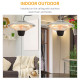 Outsunny 1500W Patio Heater Outdoor Ceiling Mounted Aluminium Halogen Electric Hanging  Heating Light Pull Switch Control