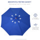 Outsunny 2.5m Garden Parasol Umbrella, Outdoor Market Table Umbrella with Wooden Pole &amp; 8 Fibre Glass Ribs, Round Sun Shade Cano