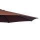 Outsunny Φ3m Hanging Umbrella Parasol-Coffee