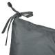 Outsunny 3 Seater Bench Cushion, Garden Chair Cushion with Back and Ties for Indoor and Outdoor Use, 98 x 150 cm, Dark Grey