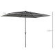 Outsunny 3 x 2m Garden Parasol Umbrella, Outdoor Market Table Umbrella with Aluminium Pole &amp; Crank, Rectangular Tilting Parasol 