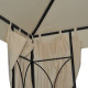 Outsunny 3 x 3 m Garden Gazebo Double Roof Marquee Patio Wedding Party Tent Canopy Shelter with Sidewalls, (Beige)