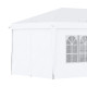 Outsunny 3 x 6 m Pop Up Gazebo with Sides and Windows, Height Adjustable Party Tent with Storage Bag for Garden, Camping, Event,