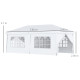 Outsunny 3 x 6 m Pop Up Gazebo with Sides and Windows, Height Adjustable Party Tent with Storage Bag for Garden, Camping, Event,