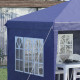 Outsunny 3 x 6m Pop Up Gazebo, Height Adjustable Marquee Party Tent with Sidewalls and Storage Bag, Blue