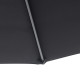 Outsunny 3 m Banana Parasol-Black