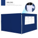 Outsunny 3 Meters Gazebo Replaceable Exchangeable Side Panel Wall Panels Walls With Window 3 colours (Blue)