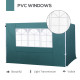 Outsunny 3 Meters Gazebo Replaceable Exchangeable Side Panel Wall Panels Walls With Window 3 colours (Green)