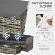 Outsunny 4-Seater Rattan Sofa Set Wicker Sectional Furniture Cushion Grey Garden