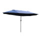 Outsunny Double-side Umbrella Parasol, Φ2.7x4.6Wx2.4H m-Blue