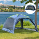 Outsunny 5-8 Persons Pop Up Tent Camping Gazebo Garden Tent-Dark Blue/Green