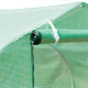 Outsunny Walk-in Polytunnel Greenhouse, Outdoor Garden Tunnel Greenhouse Tent with Zipped Roll-Up Door and 8 Mesh Windows, 6 x 3