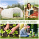 Outsunny 6 x 3 x 2 m Polytunnel Greenhouse, Walk in Polytunnel Tent with Metal Frame, Zippered Door and 8 Windows for Garden and