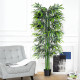 Outsunny 6ft Artificial Bamboo Tree Plant Greenary in A Pot for Home Office Planter 1.8M