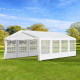 Outsunny 8m x 4m Garden Gazebo Marquee Party Tent Wedding Portable Garage Carport Event shelter Car Canopy Outdoor Heavy Duty St