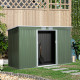 Outsunny 9ft x 4ft Metal Garden Shed, Outdoor Tool House with Foundation Kit, Ventilations and Double Doors, Light Green