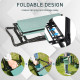 Outsunny Foldable Steel Frame Garden Kneeler Seat w/ Foam Bag Tool Bag Pouch Outdoor Garden Stable Sturdy Assistance Versatile U