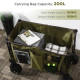 Outsunny Folding Garden Trolley, Cargo Traile on Wheels, Collapsible Camping Trolley, Outdoor Utility Wagon with Steel Frame and