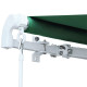 Outsunny Manual Retractable Awning, size (4m x3m)-Green