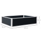 Outsunny 302L Raised Garden Bed, Weather-resistant PP Planter Box Containers for Outdoor Patio Plant Flower Vegetable, 120 x 90 