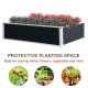 Outsunny 302L Raised Garden Bed, Weather-resistant PP Planter Box Containers for Outdoor Patio Plant Flower Vegetable, 120 x 90 