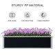 Outsunny 302L Raised Garden Bed, Weather-resistant PP Planter Box Containers for Outdoor Patio Plant Flower Vegetable, 120 x 90 