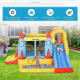 Outsunny Bounce Castle Inflatable Trampoline Slide Pool Rocket Design 3.4 x 2.8 x 1.85m