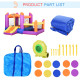 Outsunny Kids Bouncy Castle House Inflatable Trampoline Slide Water Pool 3 in 1 with Blower for Kids Age 3-8 Multi-color 2.8 x 2