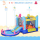 Outsunny Bounce Castle Inflatable Trampoline Slide Pool Octopus Design 3.8 x 2 x 1.8m