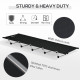 Outsunny Lightweight Camping Bed, Aluminium Portable Camp Cot Sleeping Bed w/ Strong Support 150kg and Carry Bag for Adults Outd