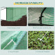 Outsunny Walk-in Greenhouse with 4 Tier 24 Shelves, Portable Grow House with Roll-up Zipped Door, 244 x 180 x 210cm, Green