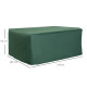 Outsunny 600D Oxford Patio Set Cover Outdoor Garden Rattan Furniture Protection Cover Protector Waterproof Anti-UV, Green, 245 x