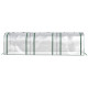 Outsunny PVC Tunnel Greenhouse Green Grow House Steel Frame for Garden Backyard with Zipper Doors 295x100x80 cm, Clear