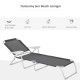 Outsunny Foldable Sun Lounger, Outdoor 4 Level Adjustable Backrest Reclining Lounge Chair with Armrests for Patio, Garden, Dark 